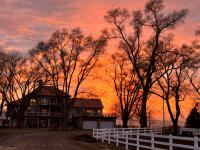 sunsets on the farm at Red Roof Stable