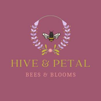 Logo Hive and Petal &quot;Bees and Blooms&quot;