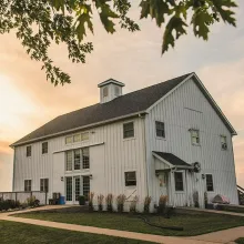 The Wallace Center of Iowa at sunset.