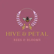 Logo Hive and Petal "Bees and Blooms"