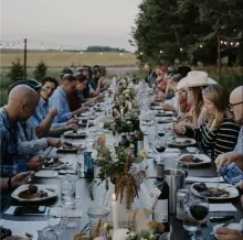 farm to table dinner series at grand view beef