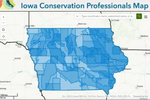 Picture of Iowa Conservation Professionals Map